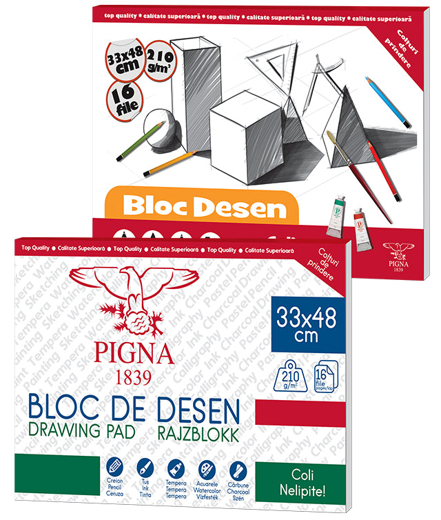 BLOC DESEN 33x48 CM 210G 16 FILE PIGNA BLOC DESEN 33x48 CM 210G 16 FILE PIGNA